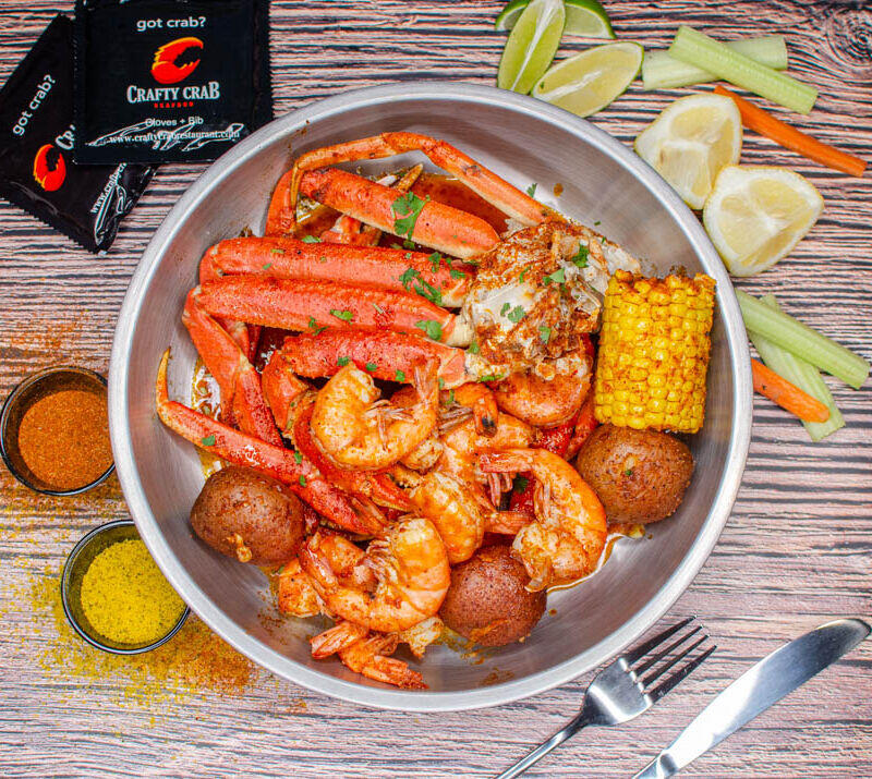 1/2 Lb Snow Crab & Headless Shrimp